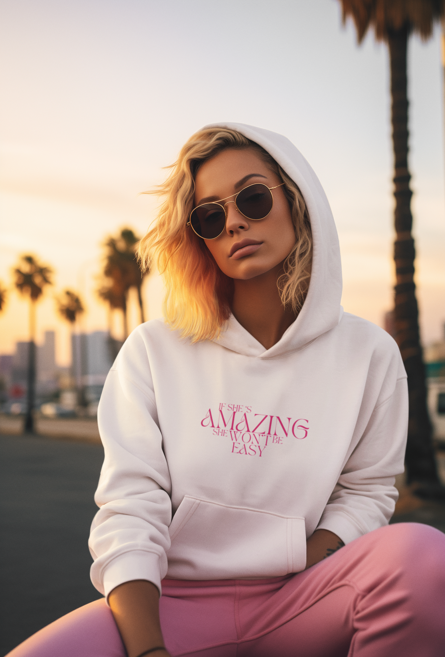 She's Amazing -Oversize Hoodie