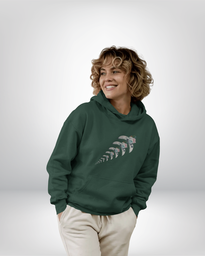 Crescent Bloom - Oversized Hoodie