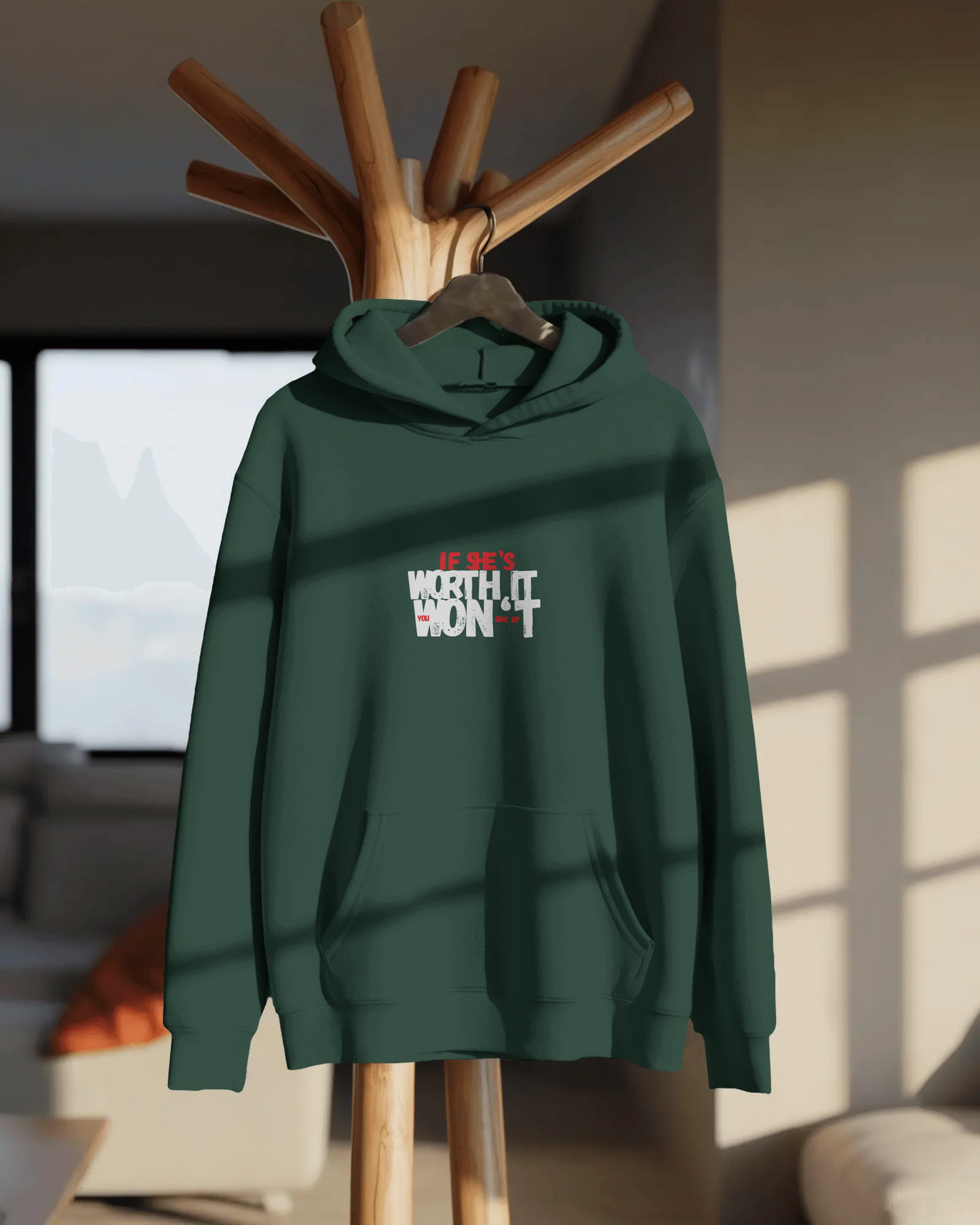 Won't Give Up - Oversized Hoodie
